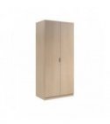 FOARM - Armoire penderie 2 portes L82 x H180 cm - Chêne