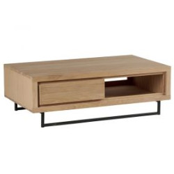 Table basse RIPLEY 1 tiroir - 1 niche - CASITA