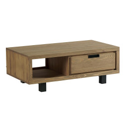 Table basse LOFT 1 tiroir 1 niche - Casita