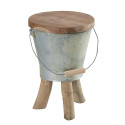 Tabouret seau BENNET en zinc - CASITA